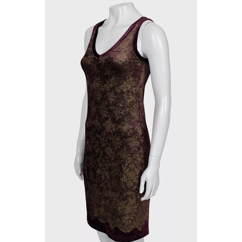 Jean Paul Gaultier Soleil Gold Floral Dress - Size S - Picture 2 of 4